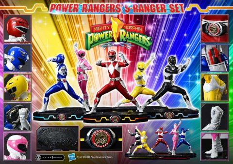 Mighty Morphin Power Rangers Premium Masterline Set of 5 Statues 1/4 57 cm [3]