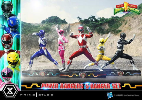 Mighty Morphin Power Rangers Premium Masterline Set of 5 Statues 1/4 57 cm [1]