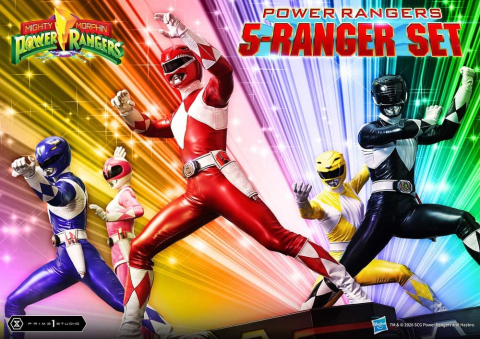 PRECOMENZI - Mighty Morphin Power Rangers Premium Masterline Set of 5 Statues 1/4 57 cm