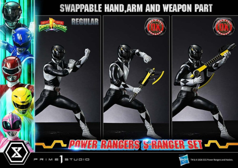 Mighty Morphin Power Rangers Premium Masterline Set of 5 Statues 1/4 Deluxe Bonus Version 62 cm [6]