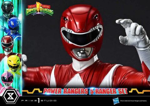 Mighty Morphin Power Rangers Premium Masterline Set of 5 Statues 1/4 Deluxe Bonus Version 62 cm [20]
