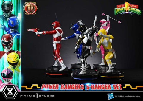 Mighty Morphin Power Rangers Premium Masterline Set of 5 Statues 1/4 Deluxe Bonus Version 62 cm [14]