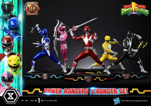 Mighty Morphin Power Rangers Premium Masterline Set of 5 Statues 1/4 Deluxe Bonus Version 62 cm [25]