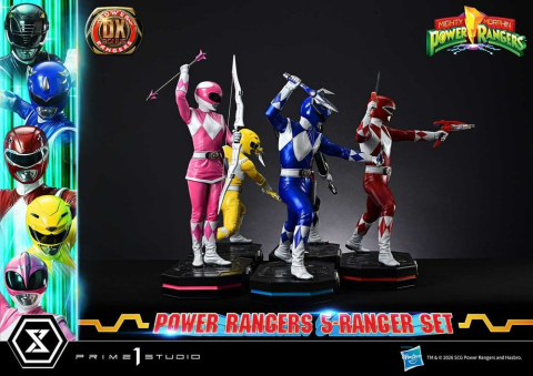 Mighty Morphin Power Rangers Premium Masterline Set of 5 Statues 1/4 Deluxe Bonus Version 62 cm [13]