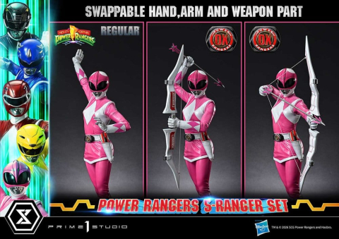 Mighty Morphin Power Rangers Premium Masterline Set of 5 Statues 1/4 Deluxe Bonus Version 62 cm [7]