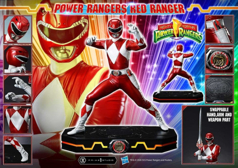 Mighty Morphin Power Rangers Premium Masterline Statue 1/4 Red Ranger 62 cm [5]