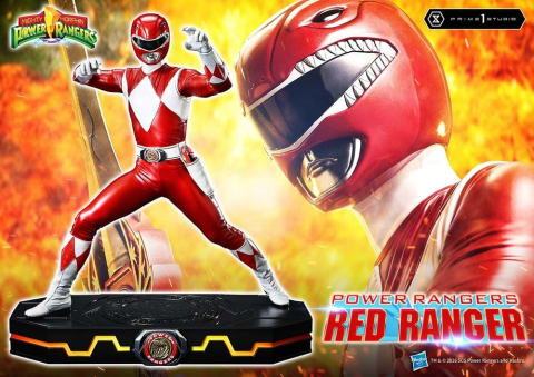 PRECOMENZI - Mighty Morphin Power Rangers Premium Masterline Statue 1/4 Red Ranger 62 cm