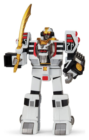 PRECOMENZI - Mighty Morphin Power Rangers White Tigerzord Action Figure 25 cm