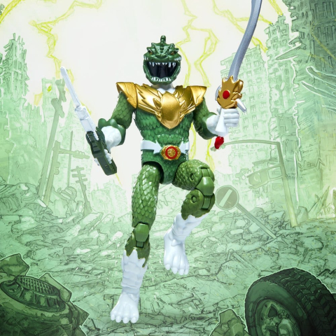 Mighty Morphin Power Rangers x Godzilla Action Figure Green Godzilla [1]