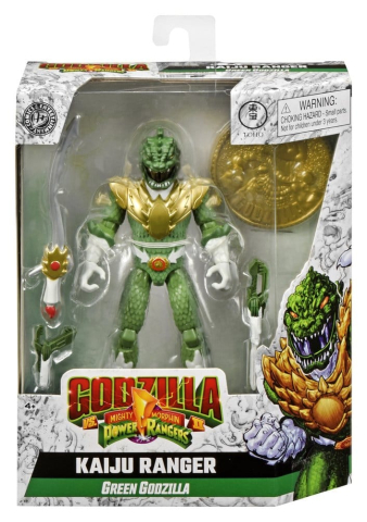 PRECOMENZI - Mighty Morphin Power Rangers x Godzilla Action Figure Green Godzilla
