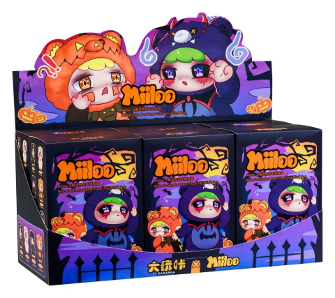 PRECOMENZI - Miiloo Plush Figures Halloween Blind Box Display (6)