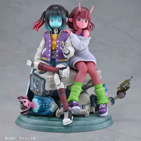 Milky Subway The Galactic Limited Express PVC Figures 2-Pack Chiharu & Makina 18 cm [12]