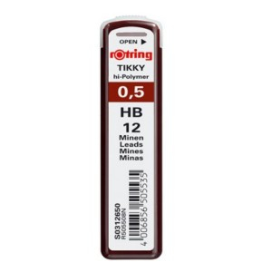 Creioane colorate, negre si accesorii - MINA CREION ROTRING 0.5HB