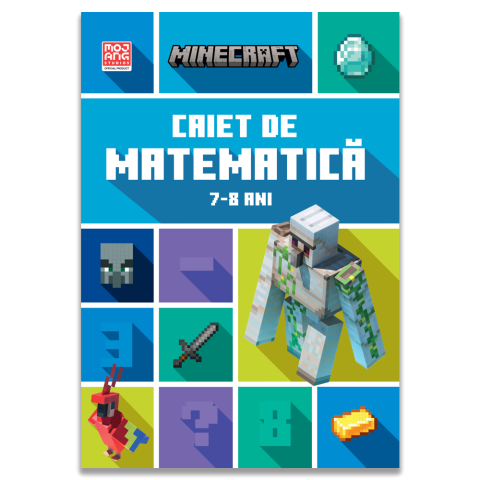 Noutati - Minecraft Caiet de matematica 7-8 ani – Exercitii prin joc