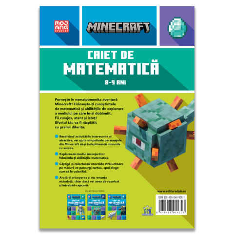 Minecraft Caiet de matematica 8-9 ani – Exercitii prin joc [1]