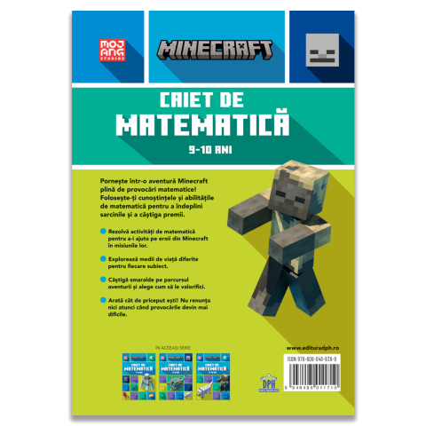 Minecraft Caiet de matematica 9-10 ani – Exercitii prin aventura [1]