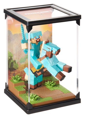 Minecraft Figure Diorama Diamond Armor Steve and Horse 18 cm [7]