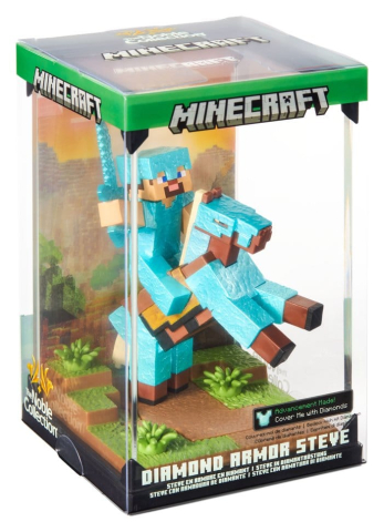 Minecraft Figure Diorama Diamond Armor Steve and Horse 18 cm [5]