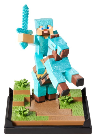 Minecraft Figure Diorama Diamond Armor Steve and Horse 18 cm [2]