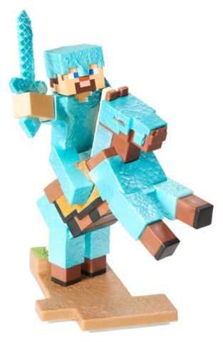 Minecraft Figure Diorama Diamond Armor Steve and Horse 18 cm [3]