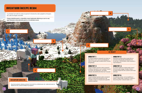 Minecraft Habitate – Aventura cu autocolante 6+ ani [1]