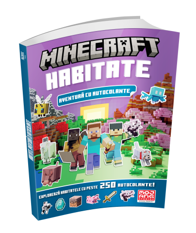 Noutati - Minecraft Habitate – Aventura cu autocolante 6+ ani