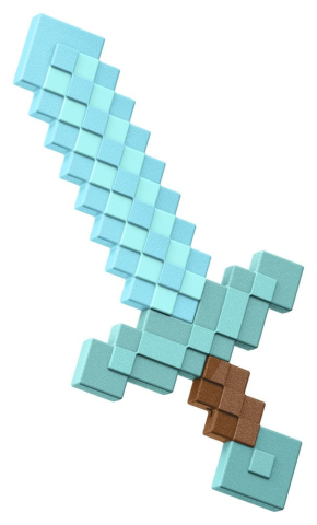 Minecraft Roleplay Replica Diamond Sword 43 cm [5]