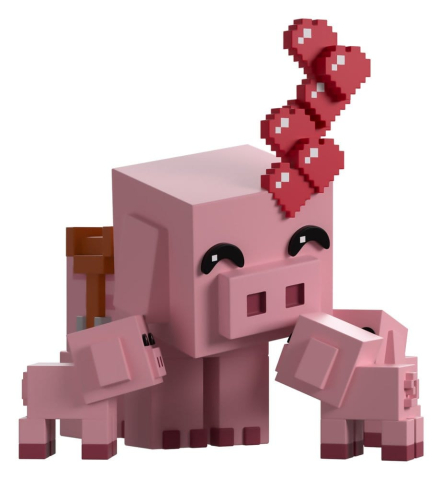 PRECOMENZI - Minecraft Vinyl Figure Pig Family 8 cm