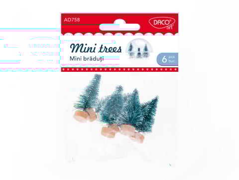 Rechizite, Creativitate, Hobby - Mini braduti decorativi DACO AD758 set 6 bucati 4.5cm