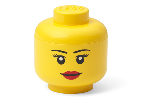 Cutii depozitare - Mini Cutie Depozitare Cap Minifigurina LEGO Fata