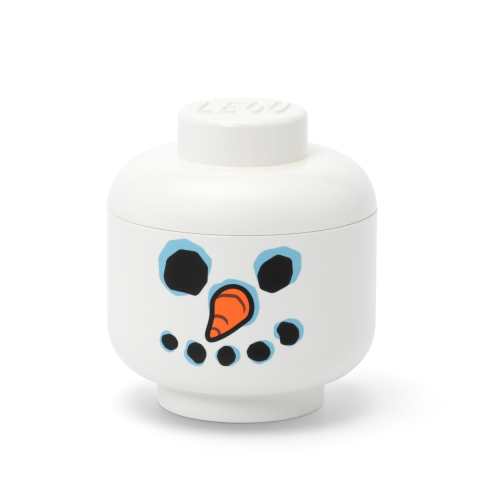 Cutii depozitare - Mini cutie depozitare cap minifigurină LEGO - Om de zăpadă