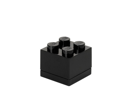 LEGO - Mini cutie depozitare LEGO 2x2 negru