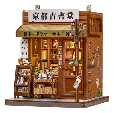 Miniature House Model Kit Antique Bookery of Kyoto 18 x 15 cm [4]