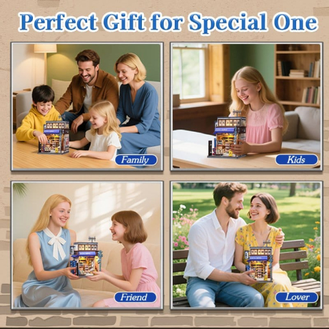 Miniature House Model Kit Beika-cho Convenience Store 22 x 15 cm [14]