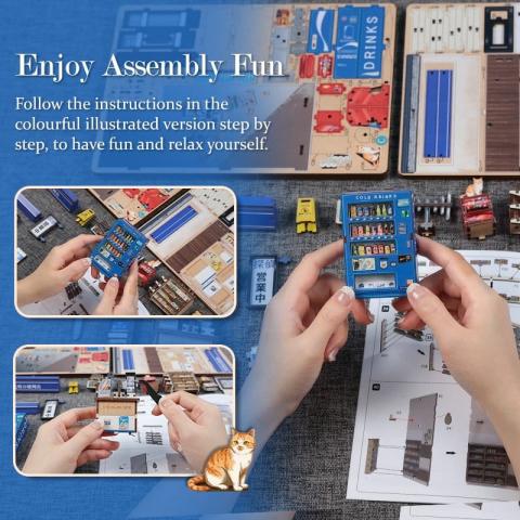 Miniature House Model Kit Beika-cho Convenience Store 22 x 15 cm [18]