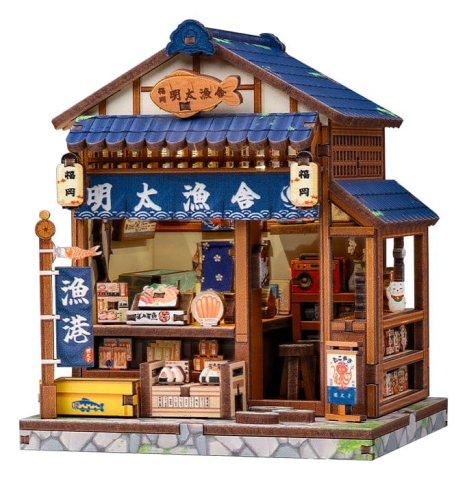 Miniature House Model Kit Fukuoka Mentaiko Kitchen 11 x 9 cm [5]