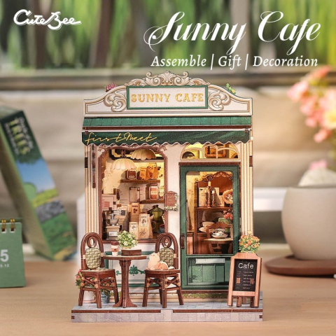 Miniature House Model Kit Sunny Cafe 20 x 16 cm [10]