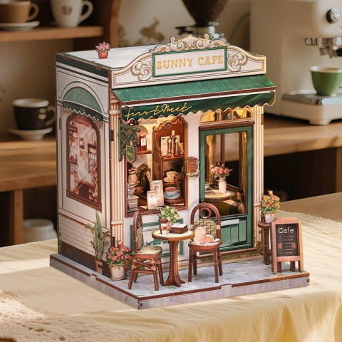 Miniature House Model Kit Sunny Cafe 20 x 16 cm [16]