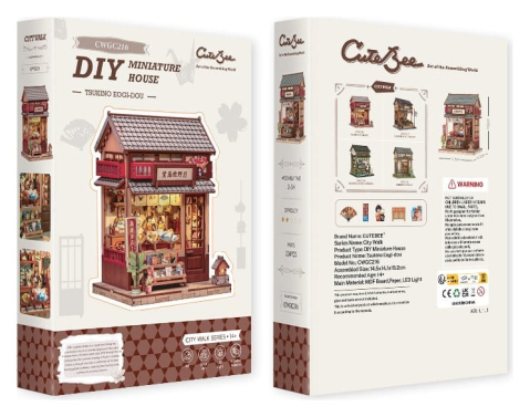 Miniature House Model Kit Tsukino Eogi-dou 19 x 14 cm [8]