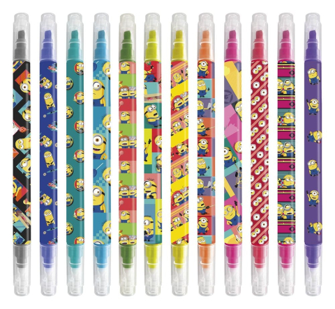 PRECOMENZI - Minions Erasable Markers Set of 12