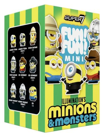 PRECOMENZI - Minions Fun! Fun! Mini Figures Wave 01 Minions & Monsters Blind Box Display (9)
