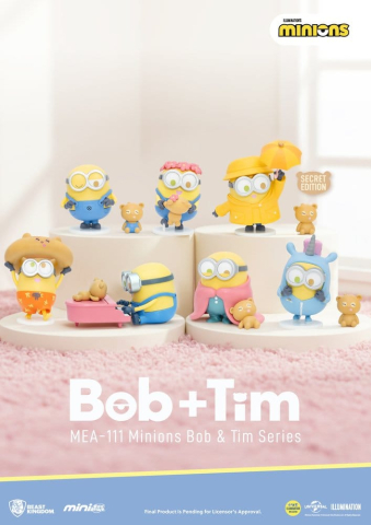 Jucarii - Minions Mini Egg Attack Blind Box Figures Minions bob & tim series 9 cm Assortment (6)