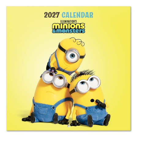 PRECOMENZI - Minions Wall Calendar 2027 30 x 30 cm