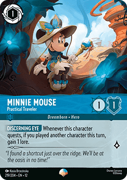 Singles Trading Card Games - Minnie Mouse - Practical Traveler (V.2) Wilds Unknown 219