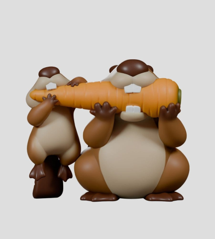 MisBEAVhaving Mini Figures S1 5 cm Blind Box Display (6) [4]