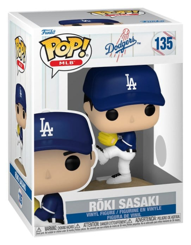 Collectibles - MLB POP! Vinyl Figure Dodgers- Roki Sasaki 9 cm