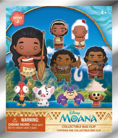 Moana 3D PVC Bag Clips Series 2 Display (24) [1]