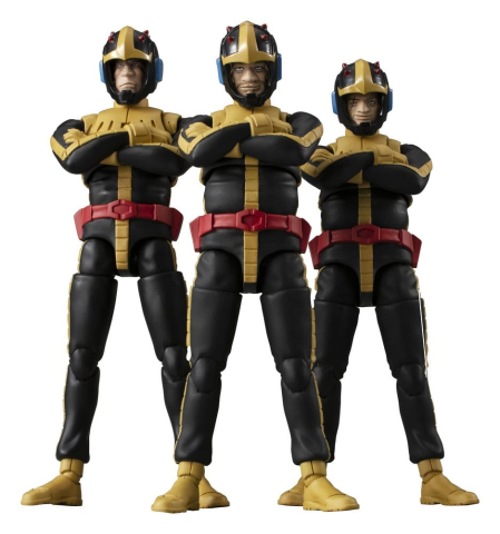 PRECOMENZI - Mobile Suit Gundam G.M.G. Collection 3-Pack Action Figures Principality of Zeon Jet Stream Attack 10 cm (with gift)