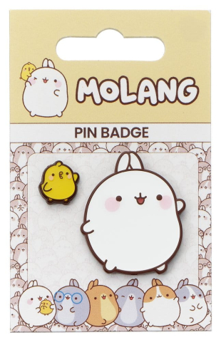 Molang Pin Badge Molang & Piu Piu [2]