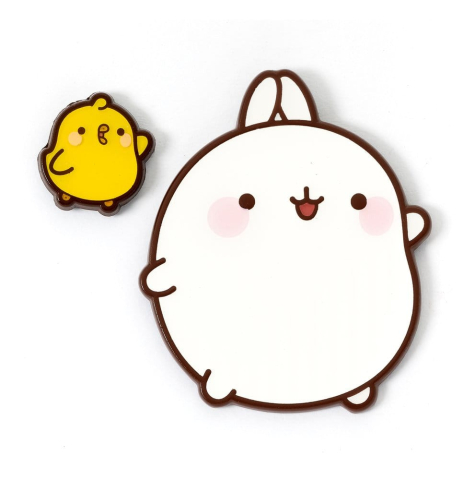 Fashion & Accessories - Molang Pin Badge Molang & Piu Piu